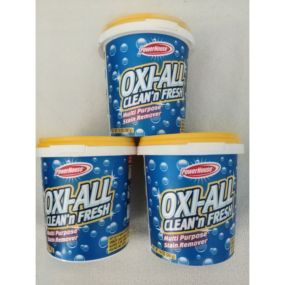 PowerHouse Oxi-All Clean 'n Fresh Powder Stain Remover 14oz 3 Pack